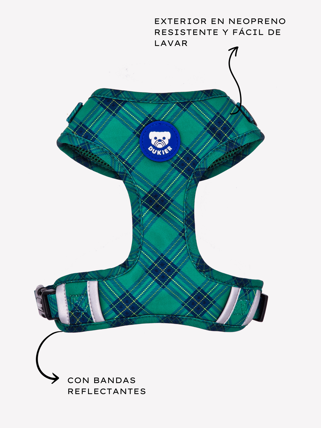 TARTÁN ADJUSTABLE DOG HARNESS
