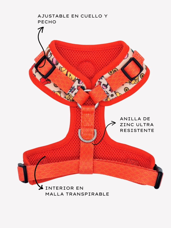 ASIAN ADJUSTABLE DOG HARNESS