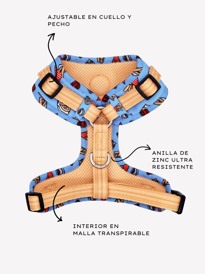 CHURROS ADJUSTABLE DOG HARNESS
