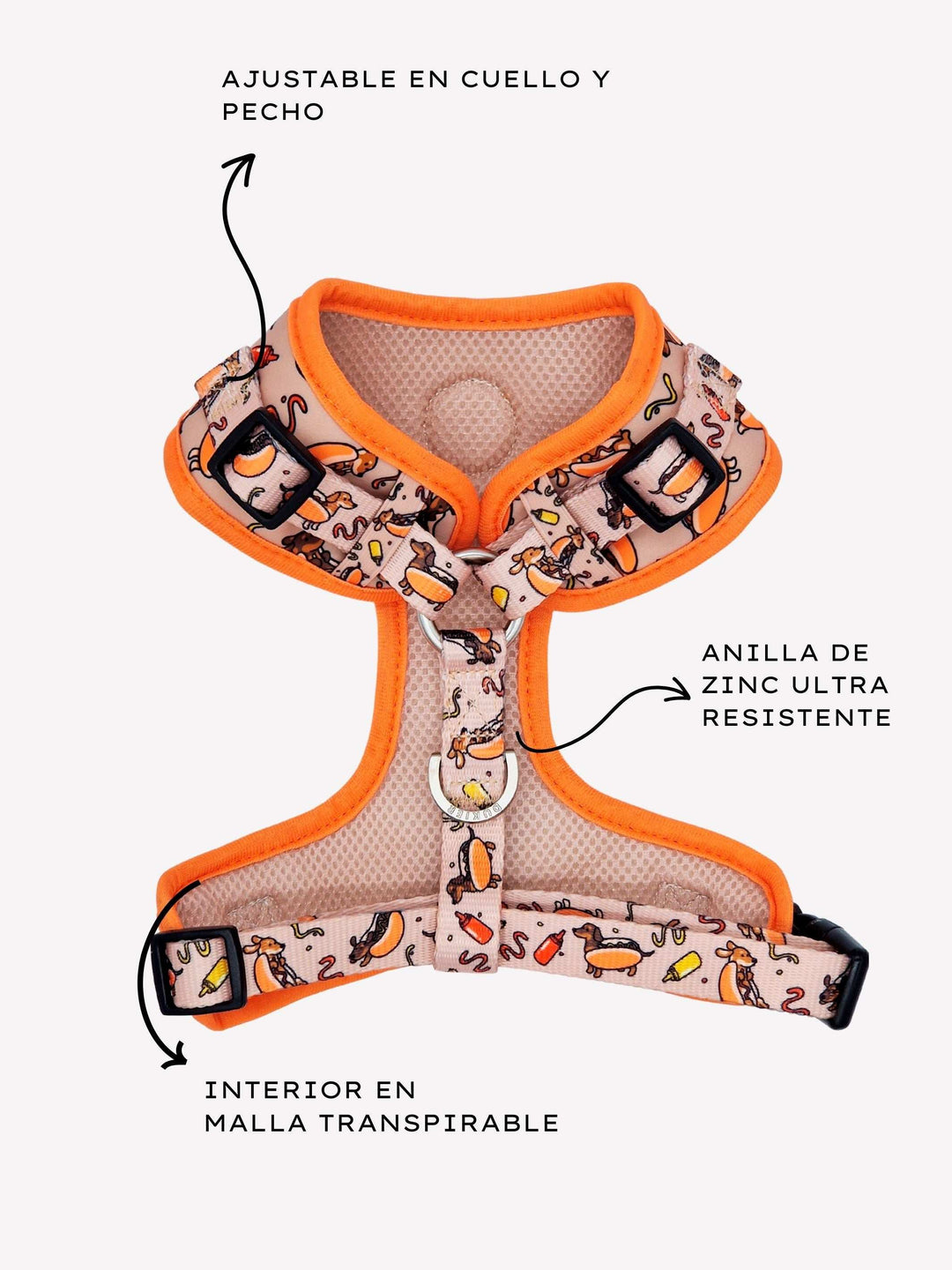 ARNES AJUSTABLE PARA PERRO HOT DOGS
