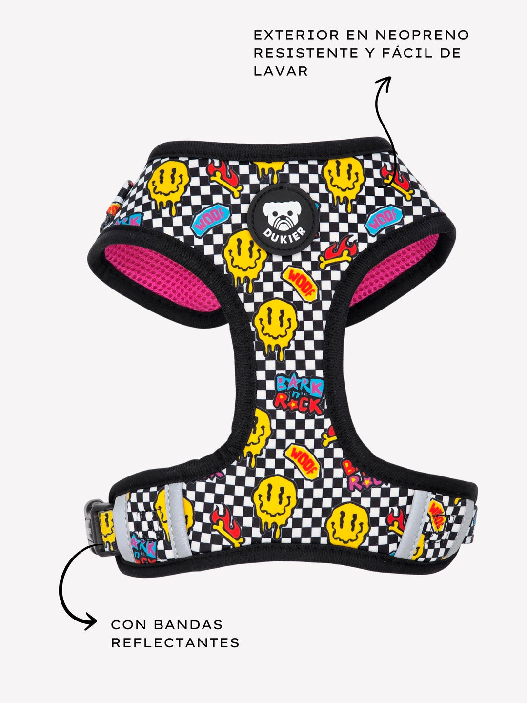 GRUNGE ADJUSTABLE DOG HARNESS