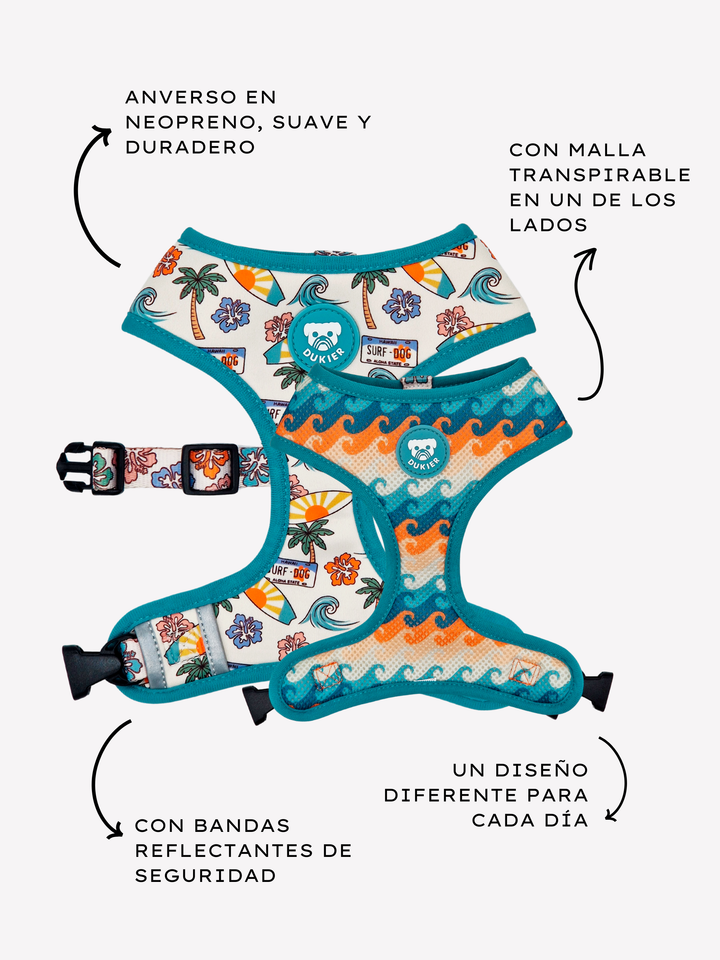 HAWAII REVERSIBLE DOG HARNESS