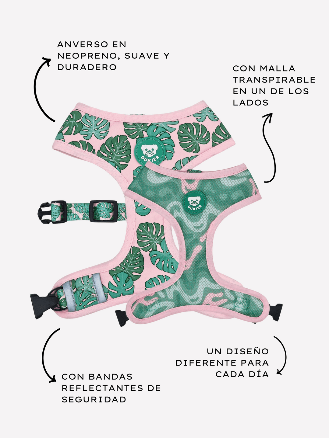 ARNÉS REVERSIBLE PARA PERRO MONSTERA