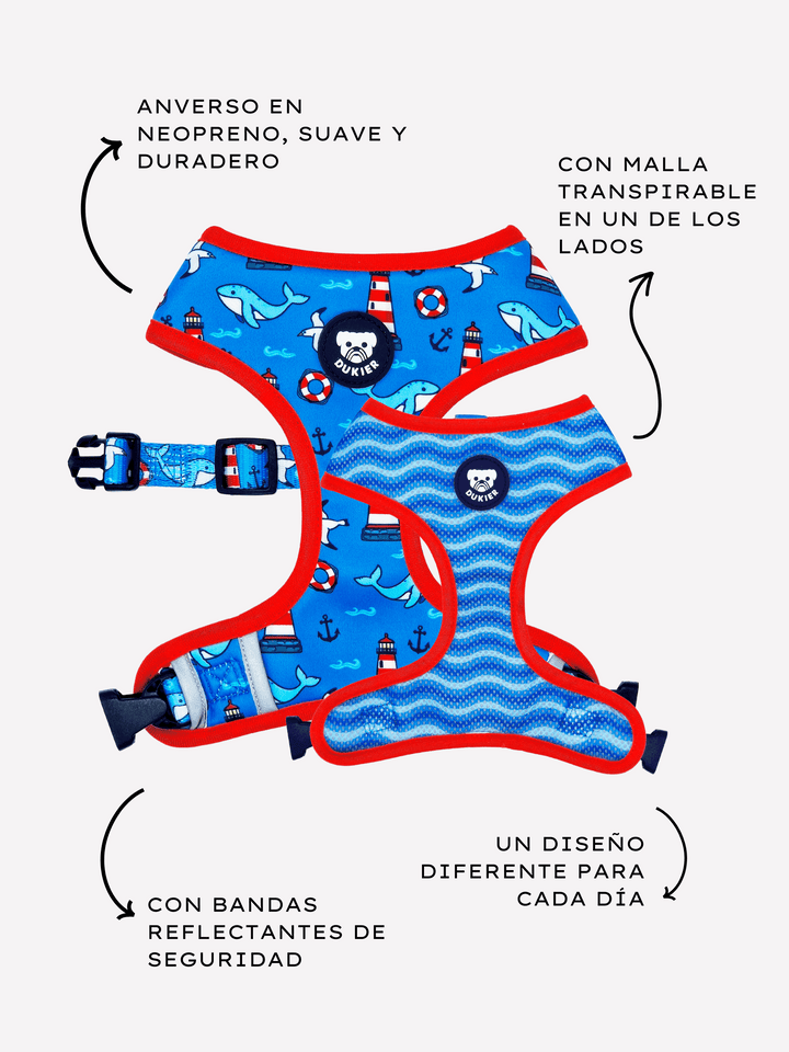 ARNÉS REVERSIBLE PARA PERRO NAVY