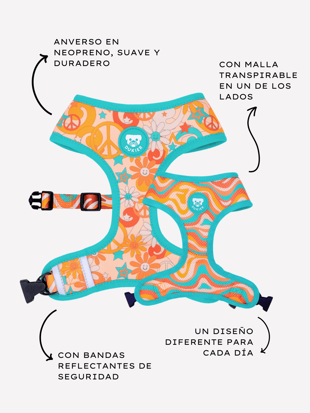 ARNÉS REVERSIBLE PARA PERRO PEACE