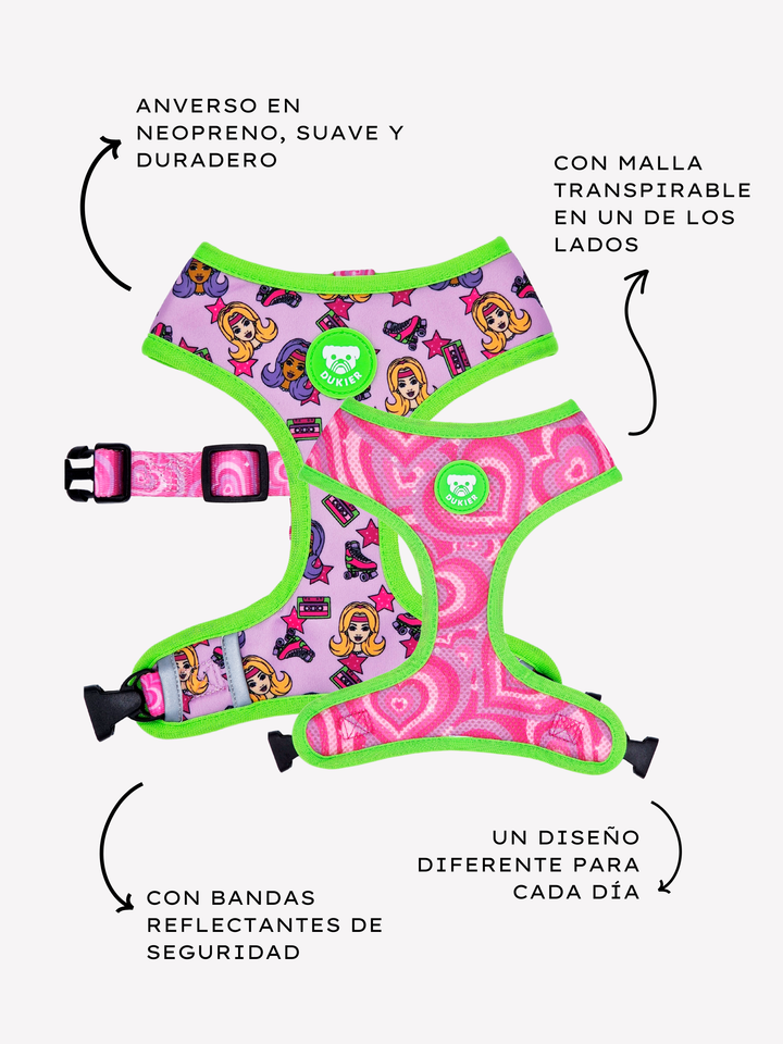 PETTORINA REVERSIBILE PER CANE ROLLER DOLL