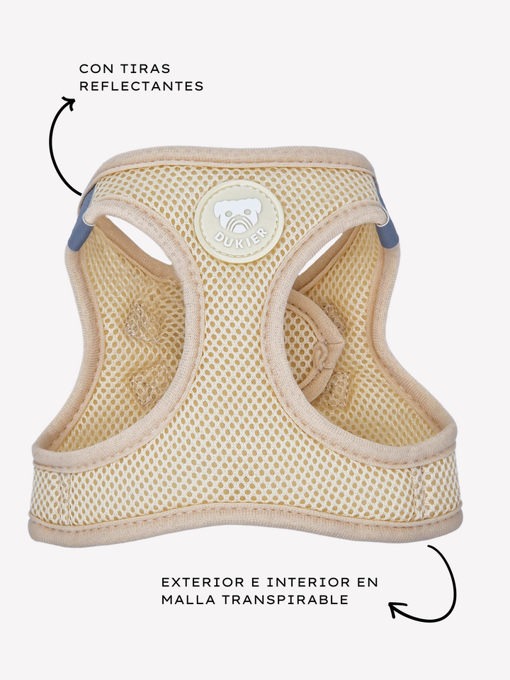 DOG BODY HARNESS BEIGE