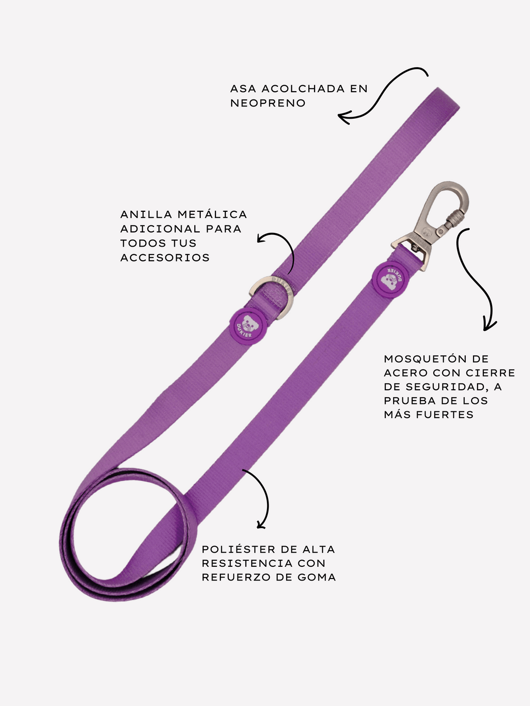 CORREA PARA PERRO PURPLE