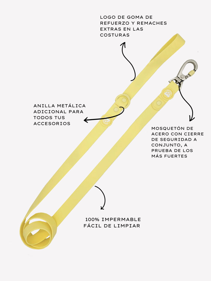 CORREA WATERPROOF PARA PERRO YELLOW