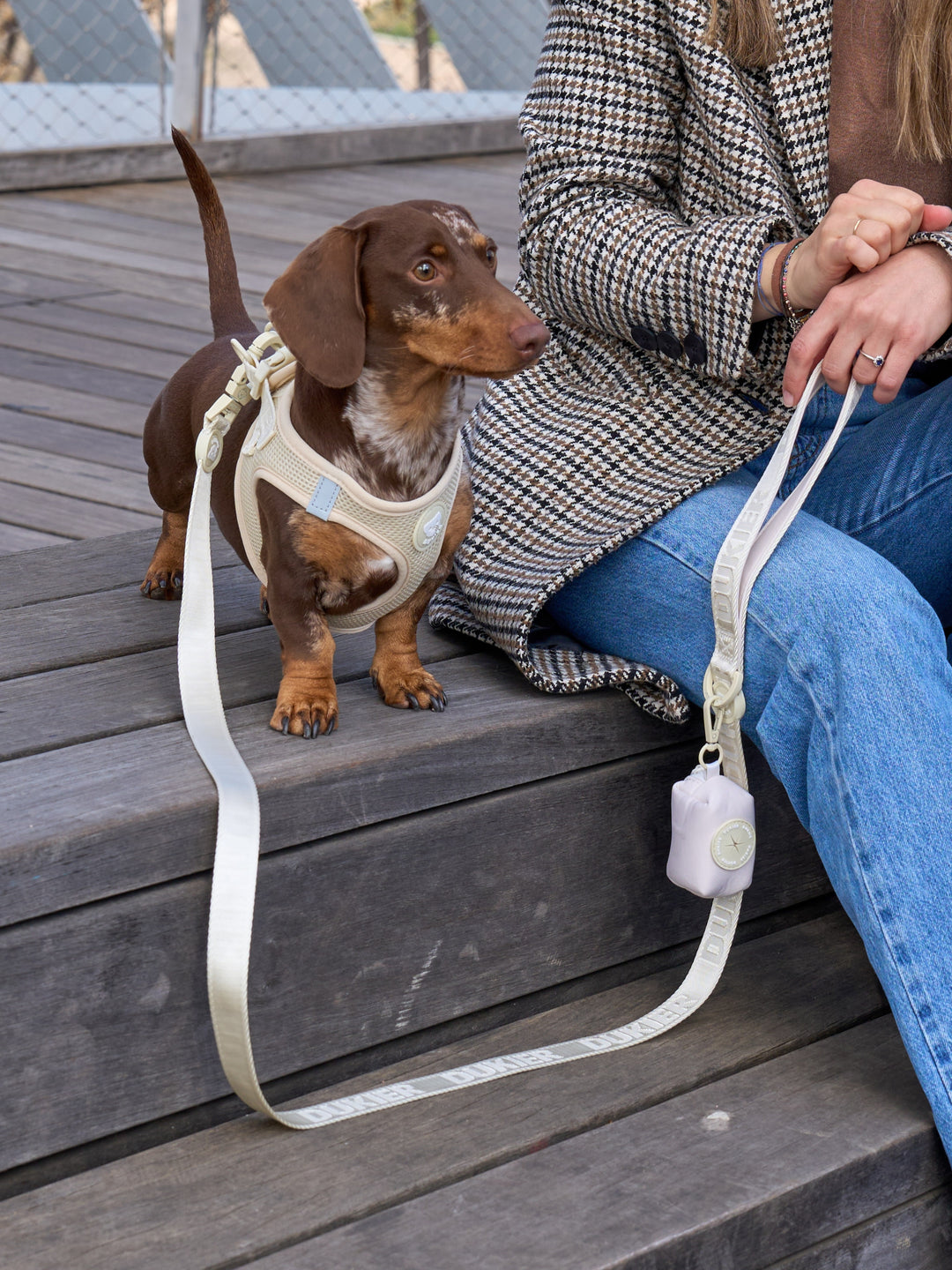 PORTA SACCHETTI PER CANE BEIGE