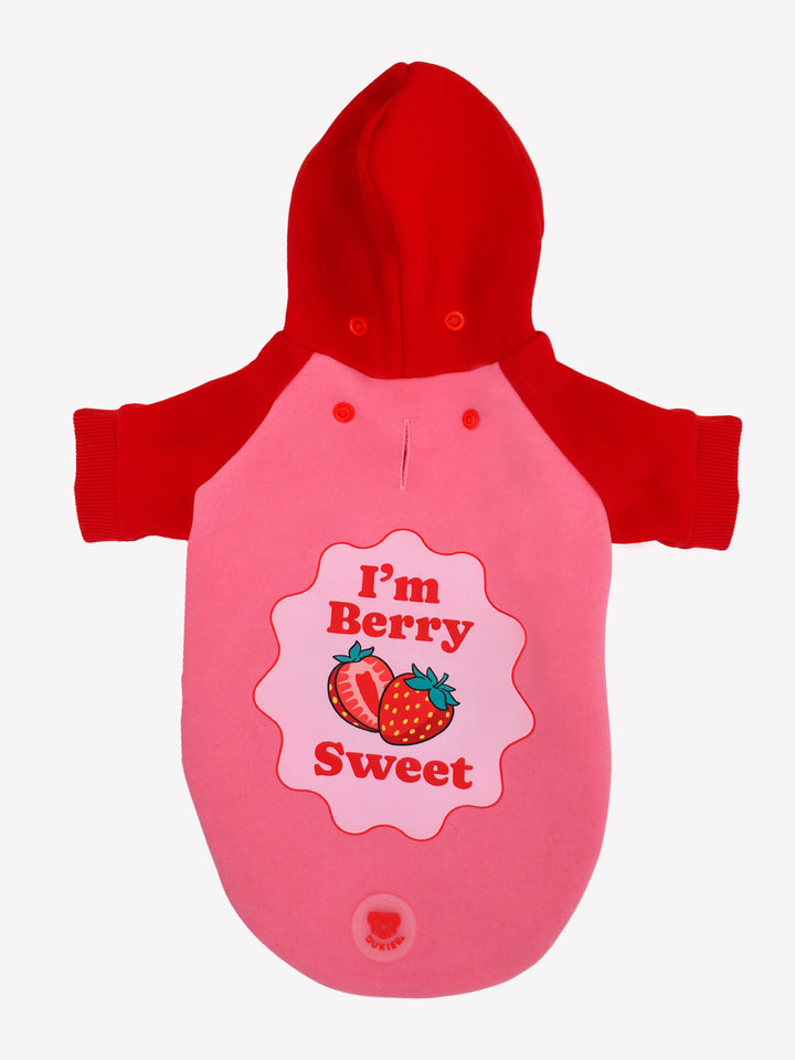 BERRY LOVE DOG HOODIE