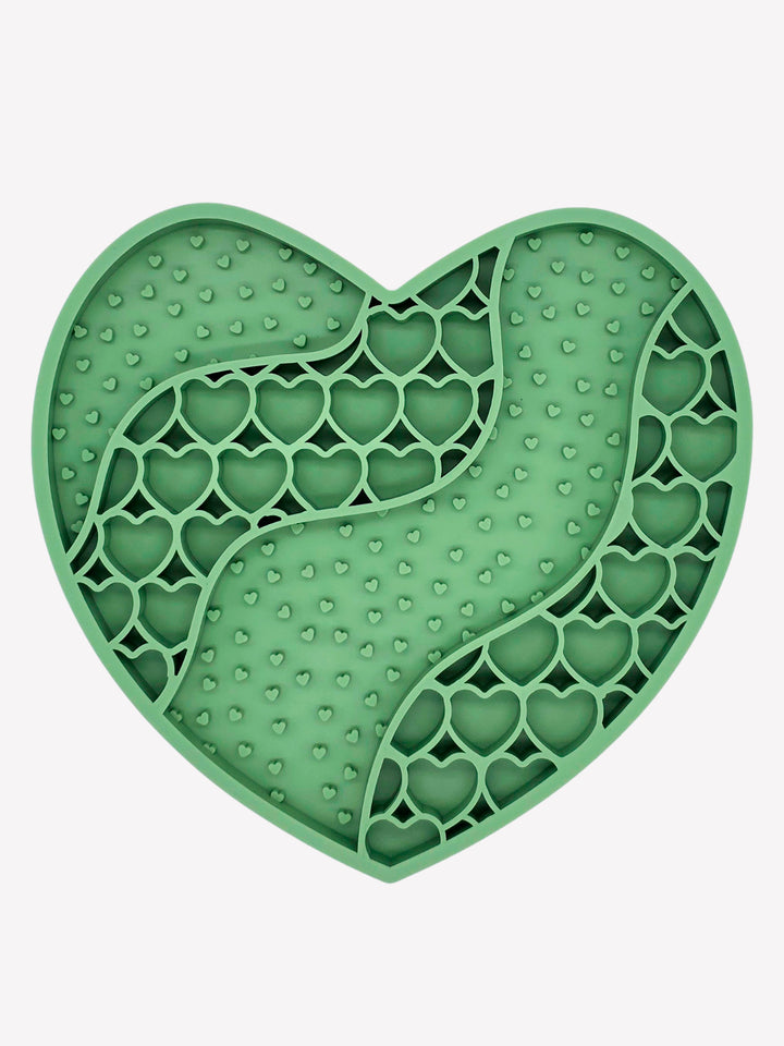 LICK MAT PER CANE GREEN LOVE