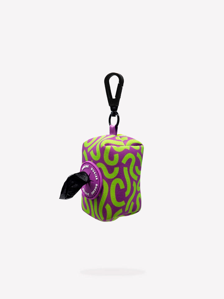 PORTE-SACS POUR CHIEN KALEIDO LIME SWIRL