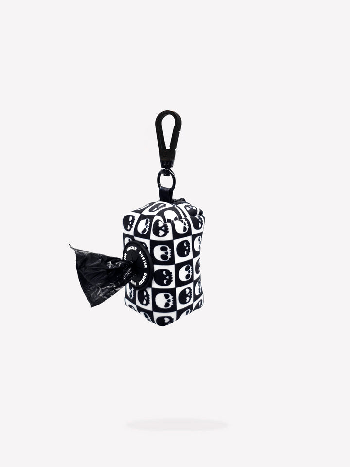 DOG POOP BAG HOLDER SKULLS