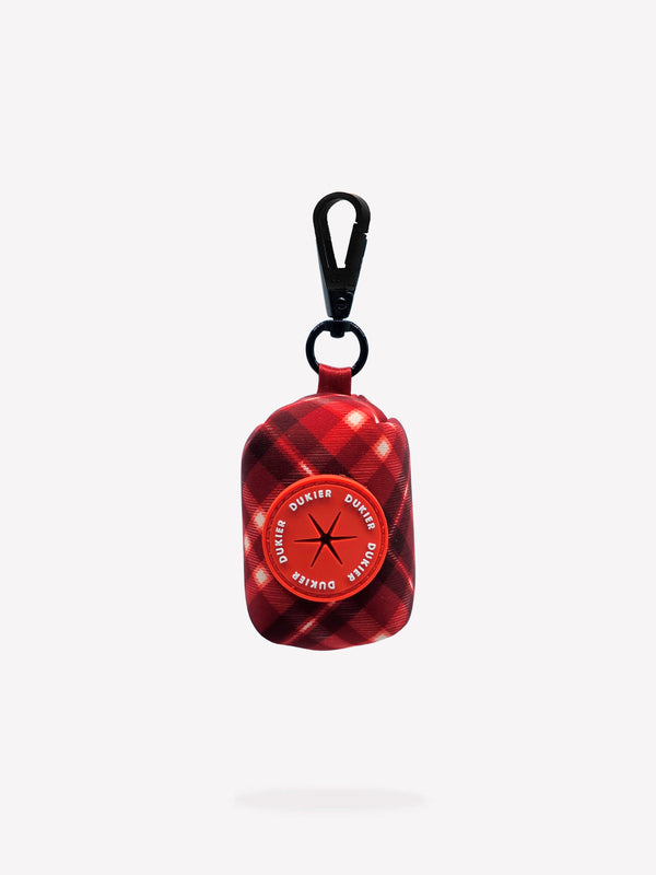 HUNDETÜTEN-SPENDER TARTAN RED