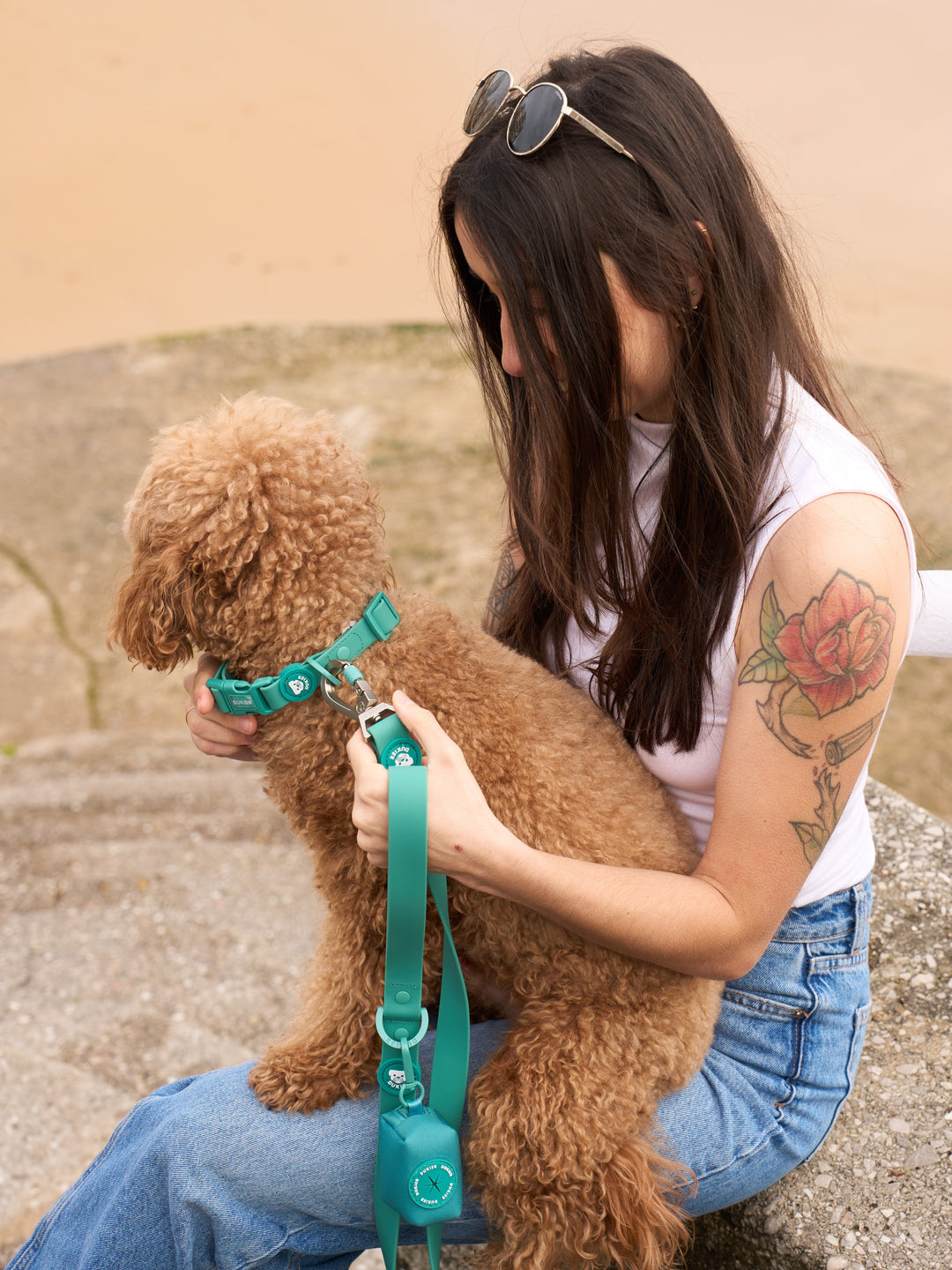 COLLARE WATERPROOF PER CANE GREEN