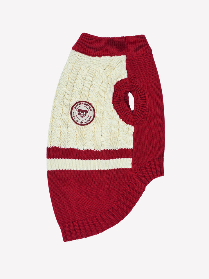 DOG SWEATER RED