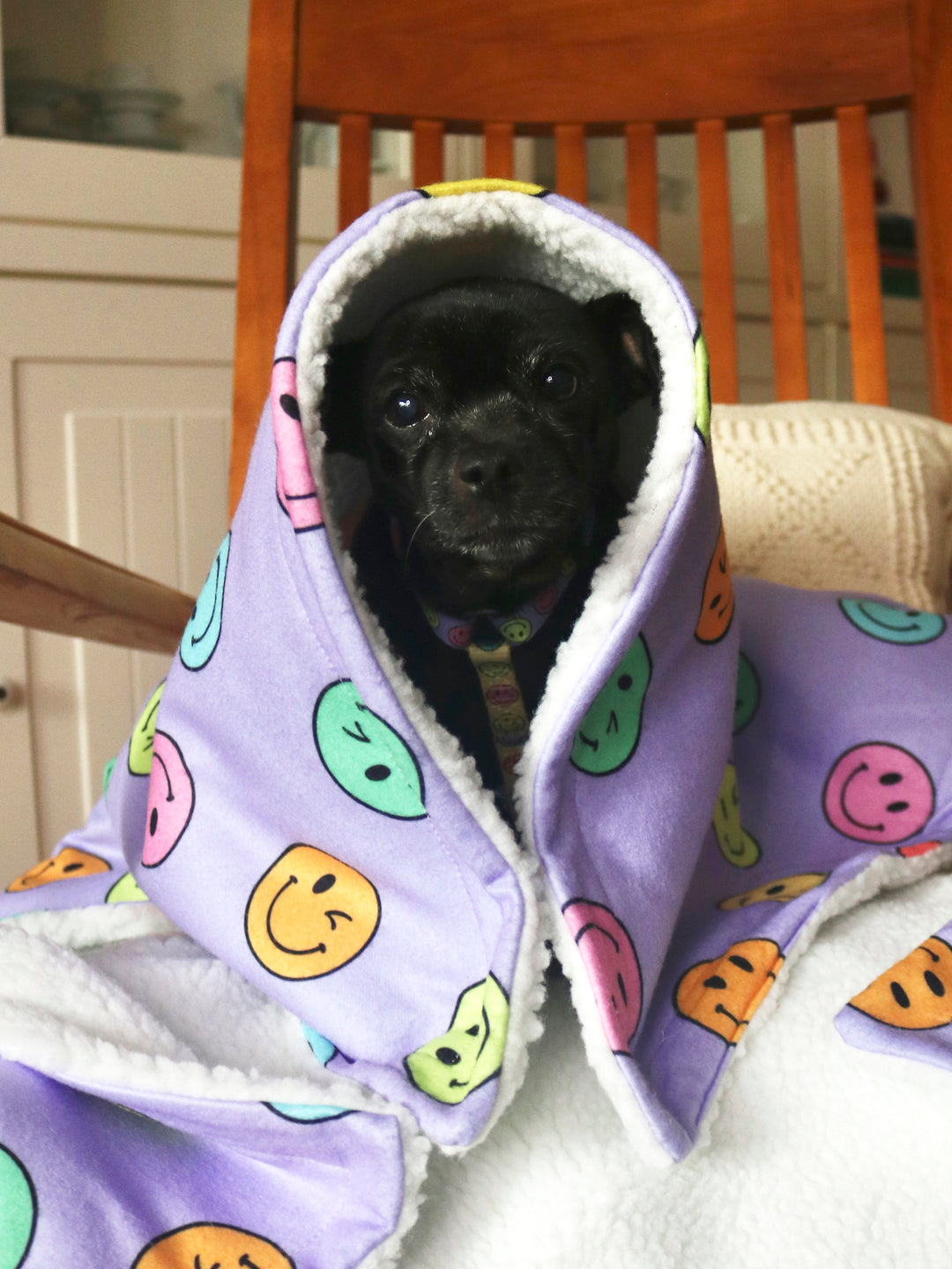 SMILEY PLUSH PET BLANKET