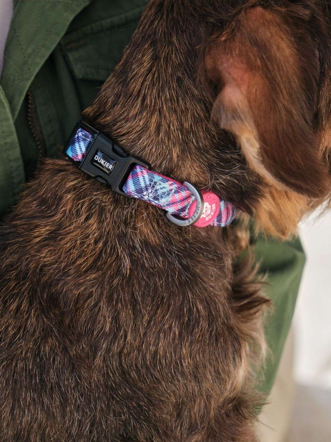 COLLAR PARA PERRO TARTÁN PINK