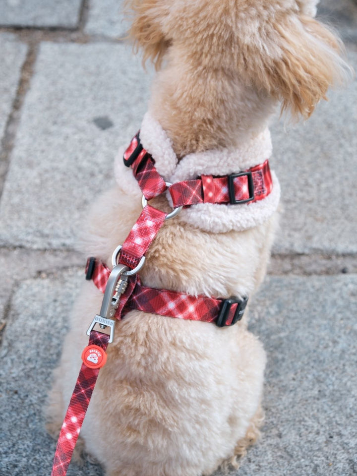 ARNES AJUSTABLE PARA PERRO TARTÁN RED