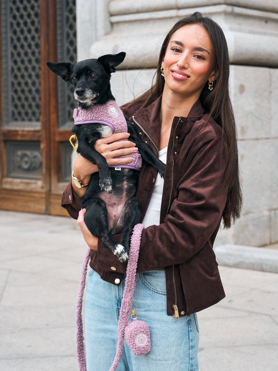 ARNÉS AJUSTABLE PARA PERRO TEDDY LILAC