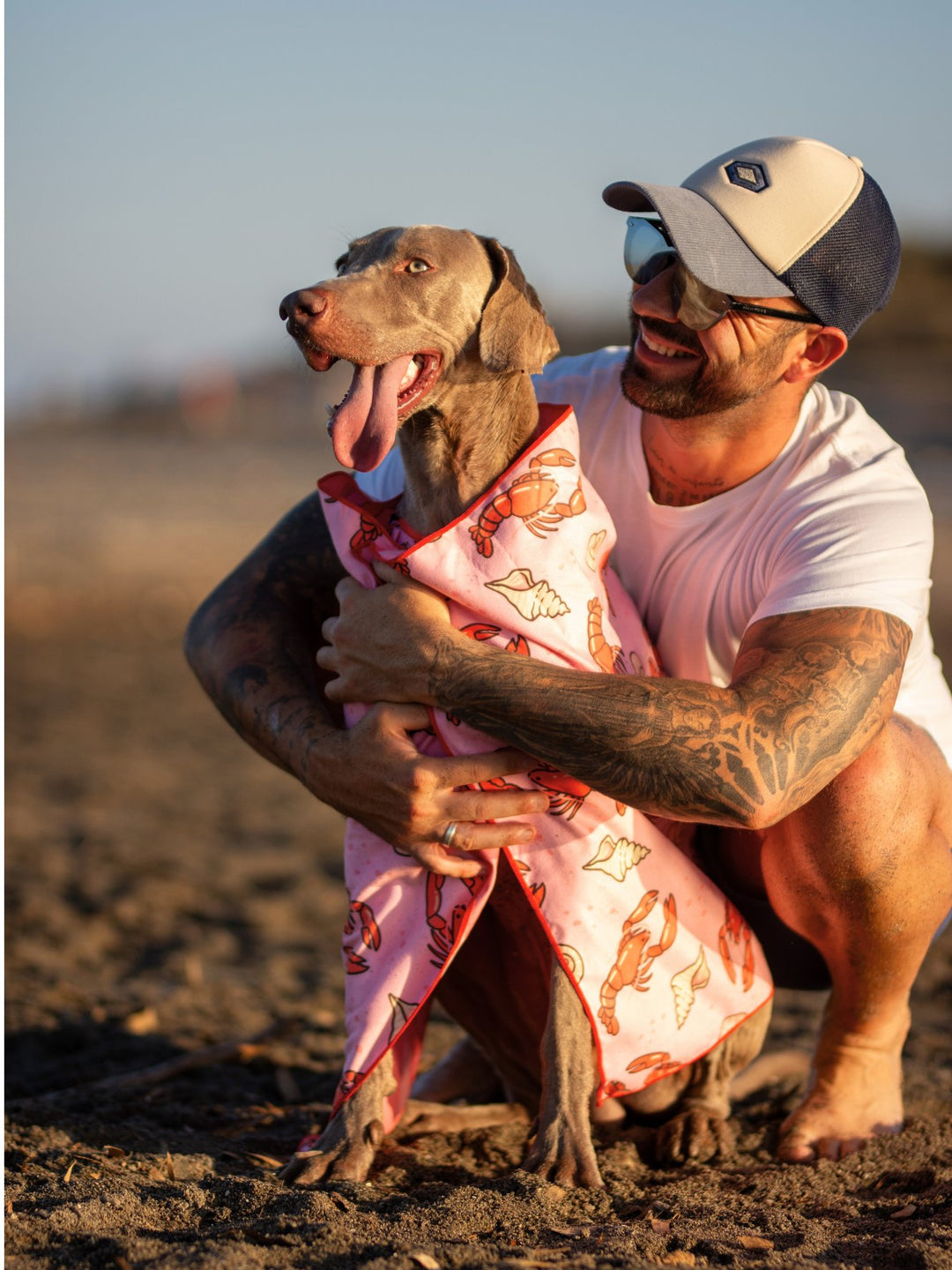 DOG TOWEL LOBSTERS
