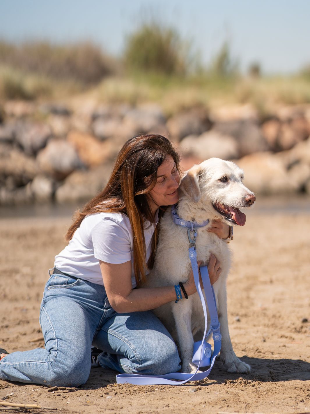 CORREA WATERPROOF PARA PERRO BLUE LAVANDER