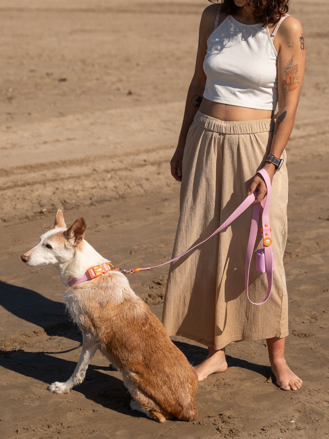 ARNÊS WATERPROOF PARA CÃES TANGERINE PINK