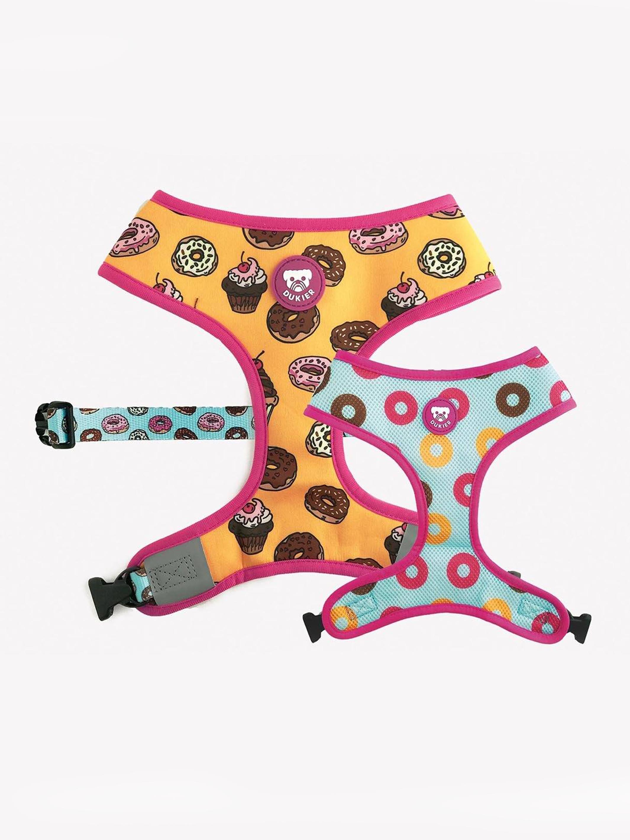 REVERSIBLE CUPCAKES HARNESS FOR DOGS