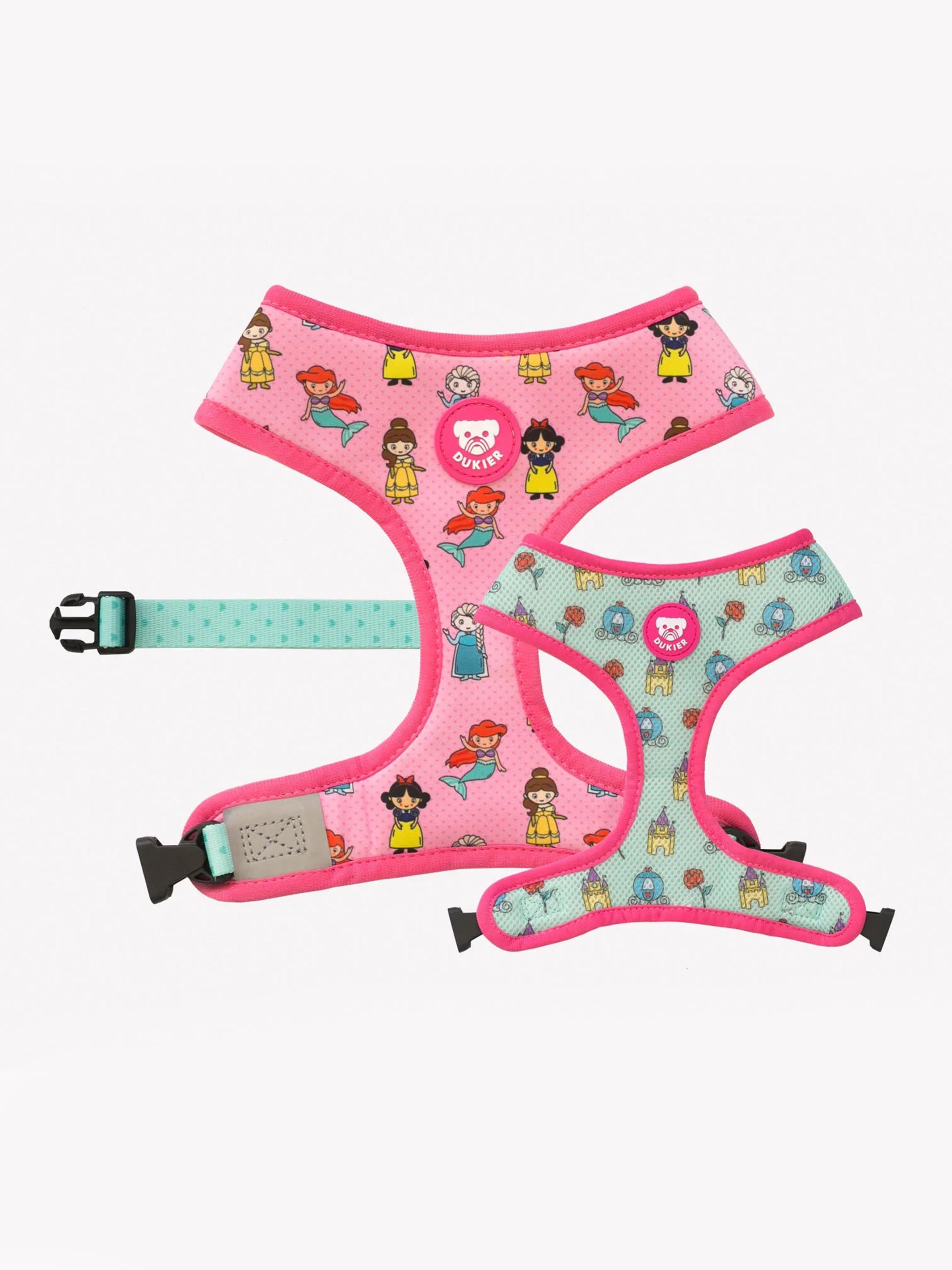 REVERSIBLE PRINCESS HARNESS FOR DOGS